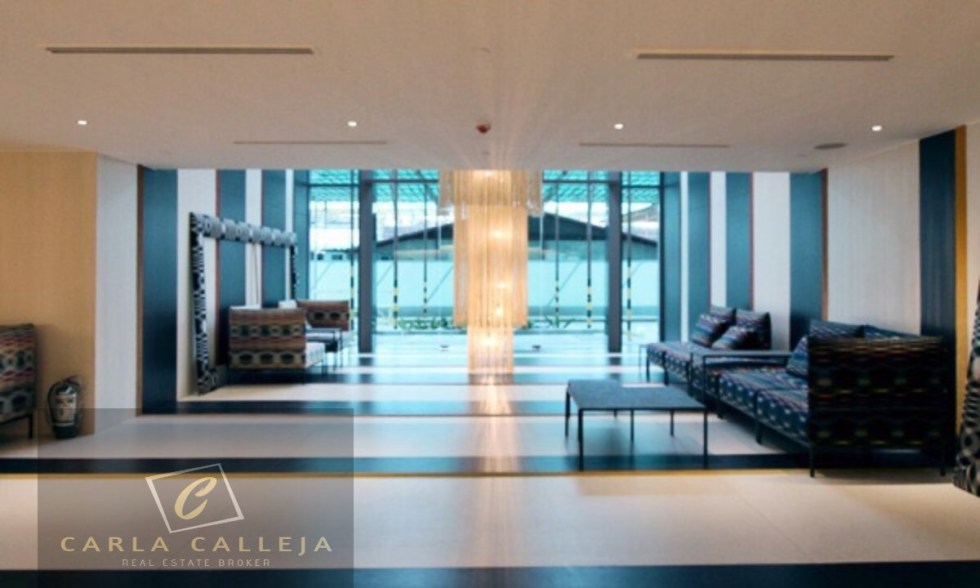 Livingstone  Tower Lobby Acqua Residences Mandaluyong Century Makati across Rockwell for Sale 1 Bedroom Carla Calleja Broker 