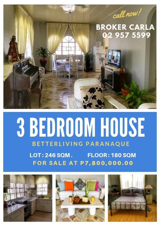 House and Lot for Sale Betterliving Paranaque cozy simple home goals family 3 bedroom living room sala