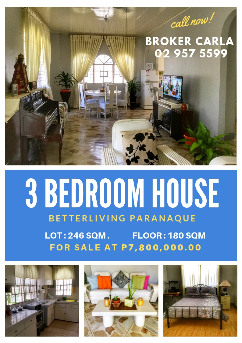 House and Lot for Sale Betterliving Paranaque cozy simple home goals family 3 bedroom living room sala