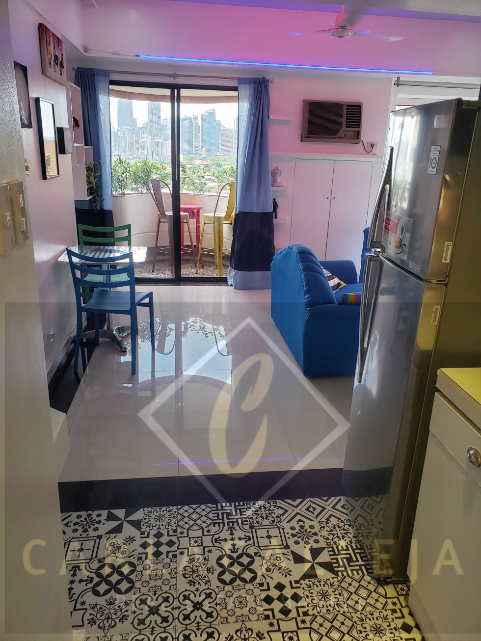 Sunette Tower for Sale Balcony View of Bel-Air and BGC Skyline dining area sunette for sale kitchen view with new appliances