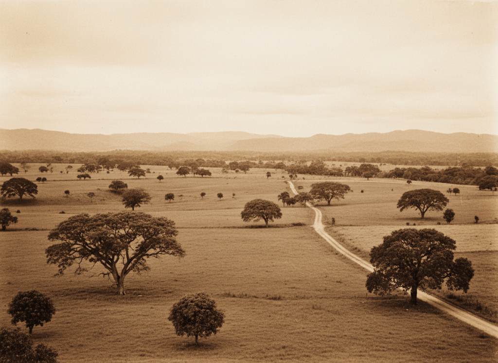 AI illustration of the Alabang countryside before development in the 1970s