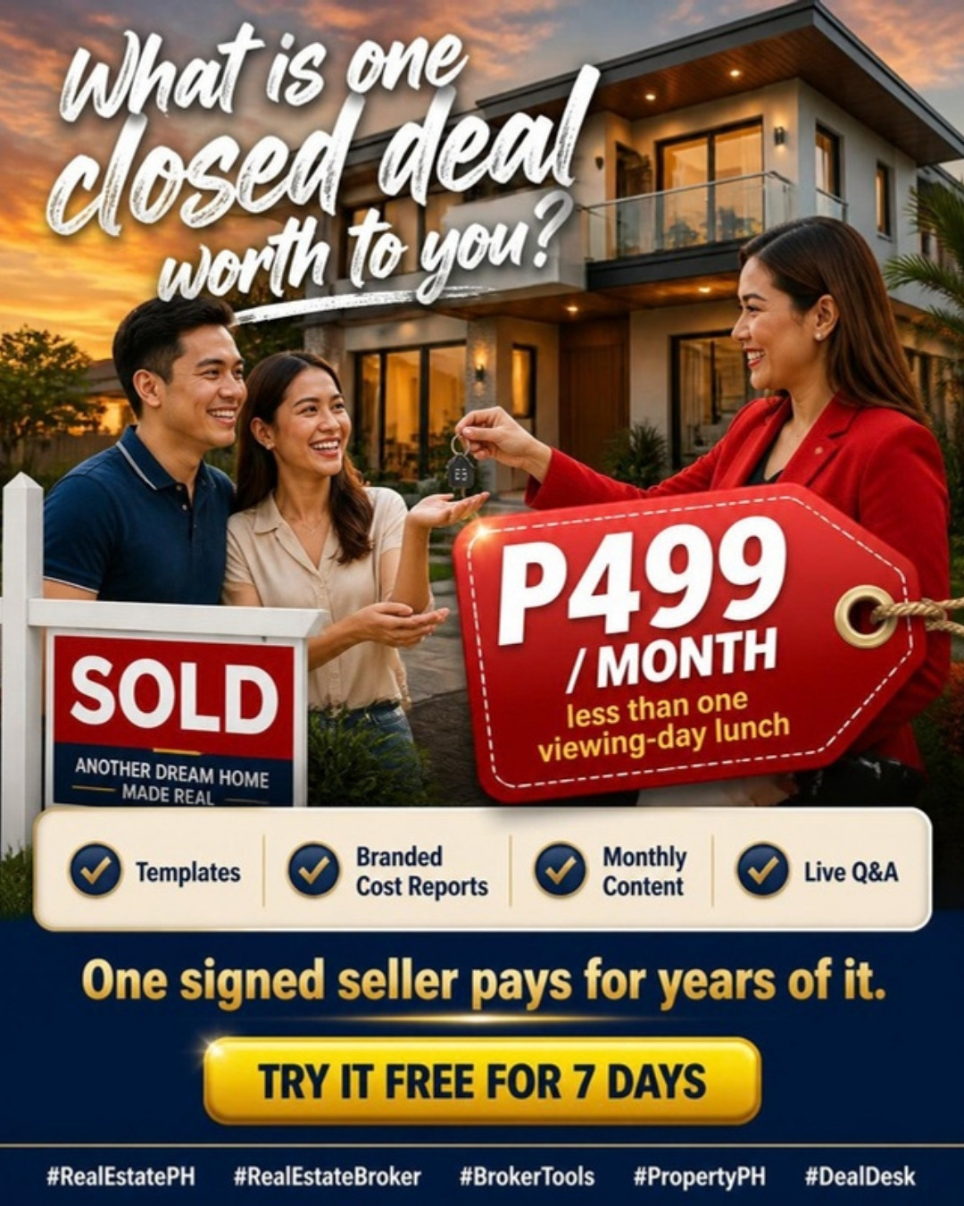 Deal Desk Pro: ₱499 a month, free for 7 days