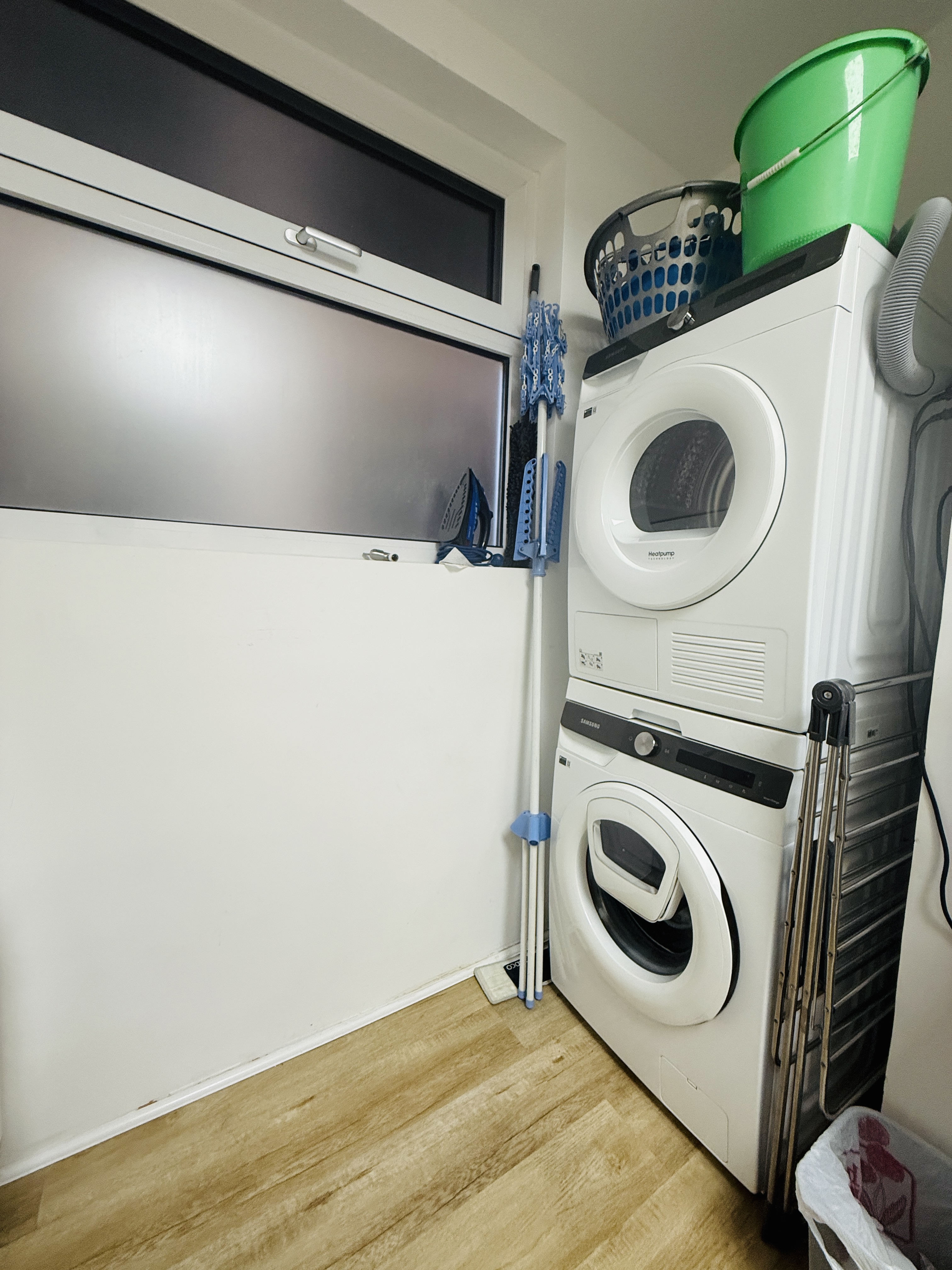 In-unit washer and dryer at Goldland Tower 2-bedroom unit